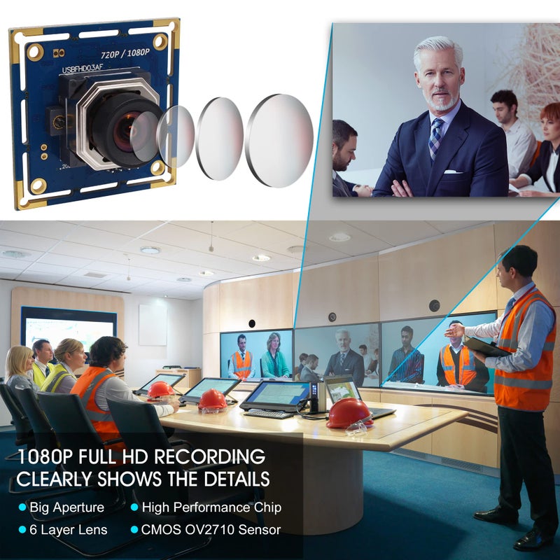 ELP USB Camera Module 100fps Autofocus 2megapixel usb with Camera 1080p FHD Industrial USB Camera 1080P 30fps USB Camera Module 720P 60fps USB Cameras - Image 3